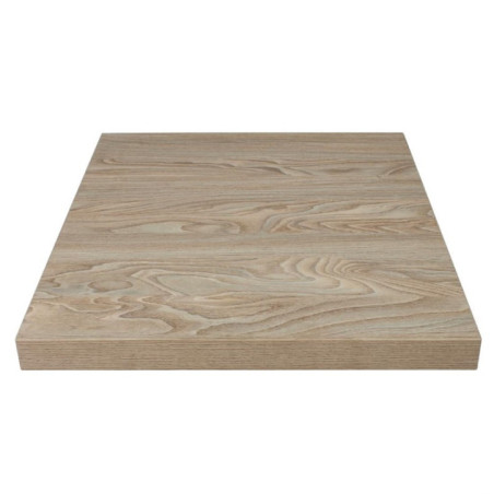 Plateau de table carré Bolero 700mm effet bois clair