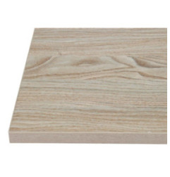 Plateau de table carré Bolero 700mm effet bois clair