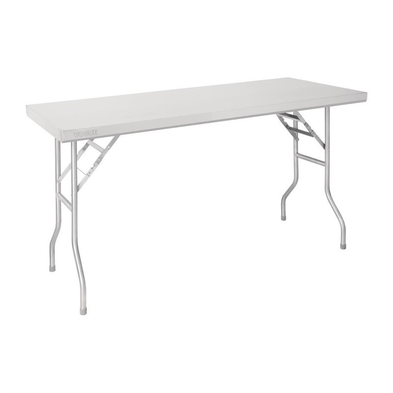 Table de travail pliante inox Vogue 1220x610x780mm Table de travail pliante inox Vogue 1220x610x780mm