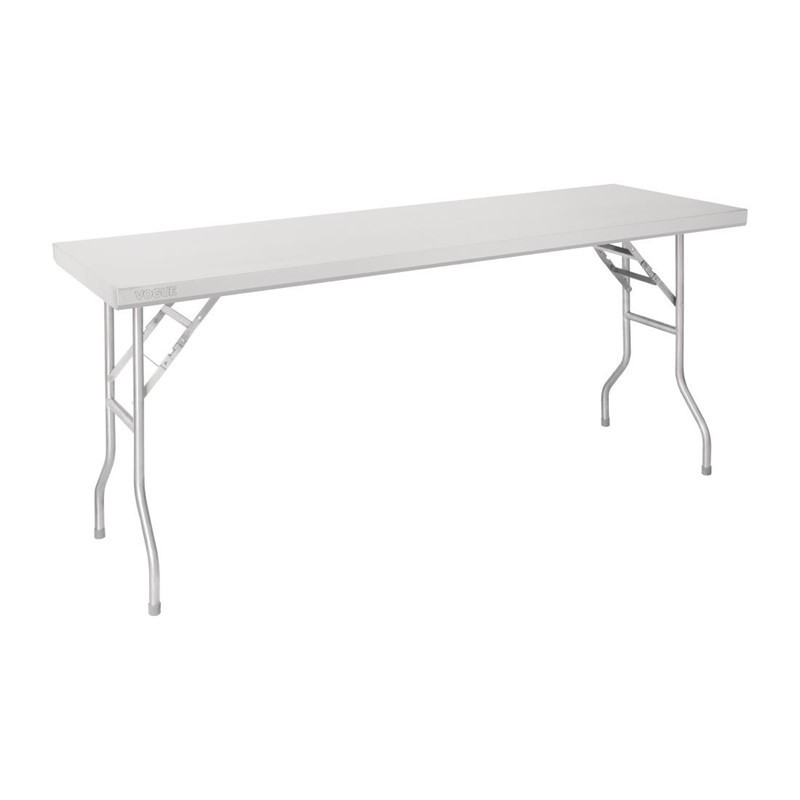 Table de travail pliante inox Vogue 1830x610x780mm