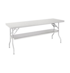 Table de travail pliante inox Vogue 1830x610x780mm