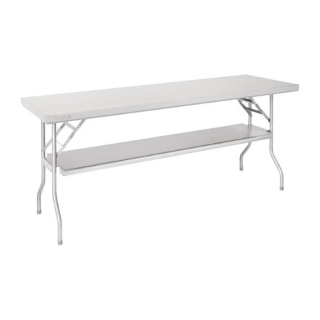 Table de travail pliante inox Vogue 1830x610x780mm