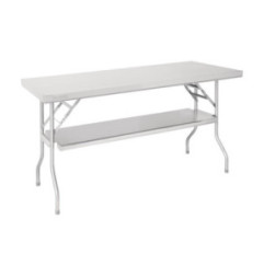 Etagère inférieure pour table de travail pliante inox Vogue 1220x610x780mm