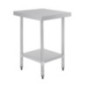 Table en acier inoxydable sans rebord Vogue 600 x 700mm