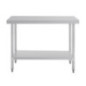 Table en acier inoxydable sans rebord Vogue 1200 x 700mm