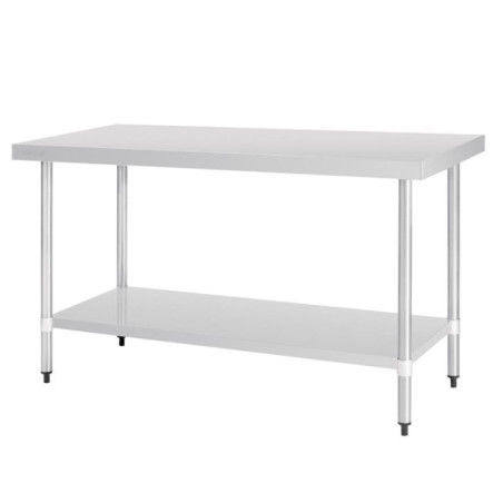 Table en acier inoxydable sans rebord Vogue 1500 x 700mm