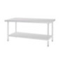 Table en acier inoxydable sans rebord Vogue 1800 x 700mm