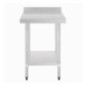 Table en acier inoxydable avec rebord Vogue 600 x 700mm