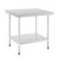 Table en acier inoxydable avec rebord Vogue 1200 x 700mm