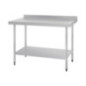 Table en acier inoxydable avec rebord Vogue 1200 x 700mm