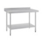 Table en acier inoxydable avec rebord Vogue 1200 x 700mm