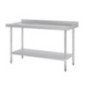 Table en acier inoxydable avec rebord Vogue 1500 x 700mm