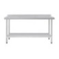 Table en acier inoxydable avec rebord Vogue 1800 x 700mm