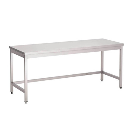 Table inox sans étagère basse Gastro M 700 x 700 x 890mm