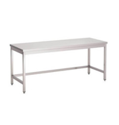 Table inox sans étagère basse Gastro M 1000 x 700 x 890mm