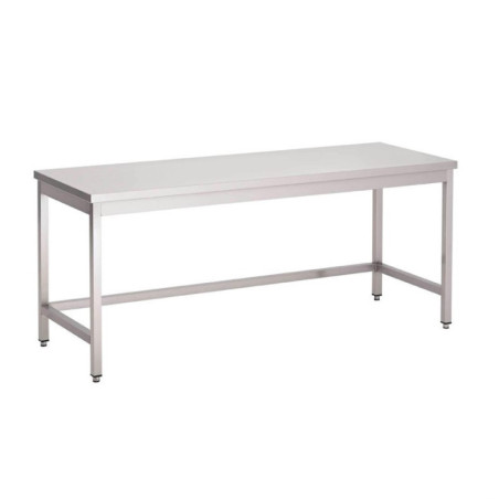 Table inox sans étagère basse Gastro M 1000 x 700 x 890mm