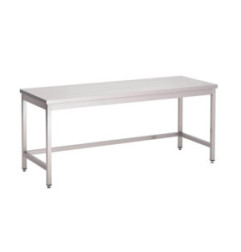 Table inox sans étagère basse Gastro M 1400 x 700 x 890mm