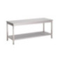 Table inox avec étagère basse Gastro M 1000 x 700 x 890mm