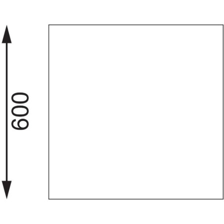 Table de préparation sans rebord en acier inoxydable Vogue 900 x 600mm