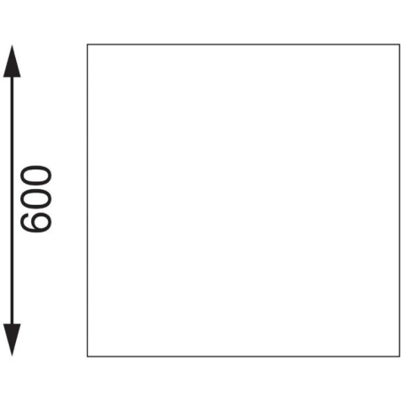 Table de préparation sans rebord en acier inoxydable Vogue 1500 x 600mm