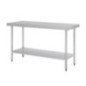 Table de préparation sans rebord en acier inoxydable Vogue 1500 x 600mm