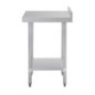 Table de préparation avec rebord en acier inoxydable Vogue 600 x 600mm