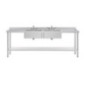 Evier en acier inoxydable Vogue - 2400 x 600mm
