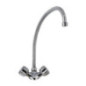 Robinet mélangeur monotrou standard 2 robinets col 200mm Gastro M