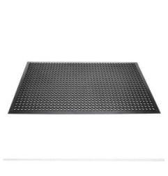 Tapis en caoutchouc antidérapant et antifatigue Jantex noir 1500 x 900mm