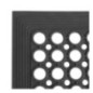 Tapis en caoutchouc antidérapant et antifatigue Jantex noir 1500 x 900mm