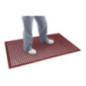 Tapis en caoutchouc antidérapant et antifatigue Jantex rouge 1500 x 900mm