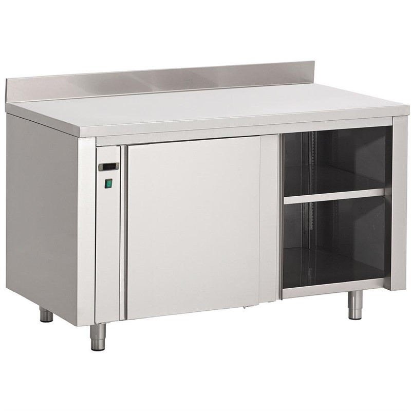 Armoire chauffante inox avec dosseret Gastro M 850x1400x700mm