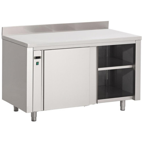 Armoire chauffante inox avec dosseret Gastro M 850x1800x700mm