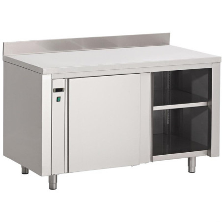 Armoire chauffante inox avec dosseret Gastro M 850x2000x700mm