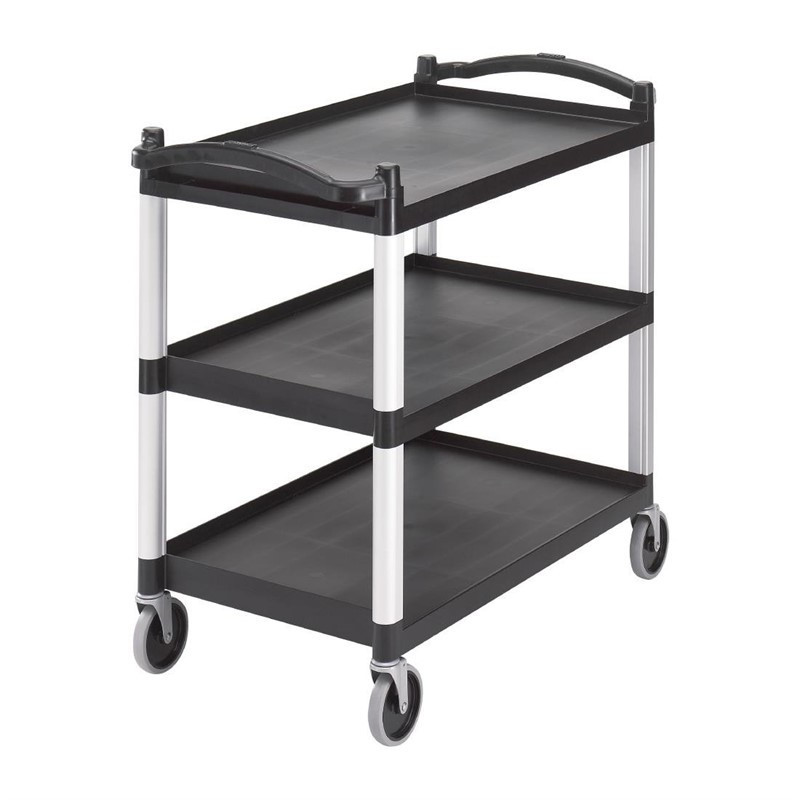 Grand chariot utilitaire noir Cambro