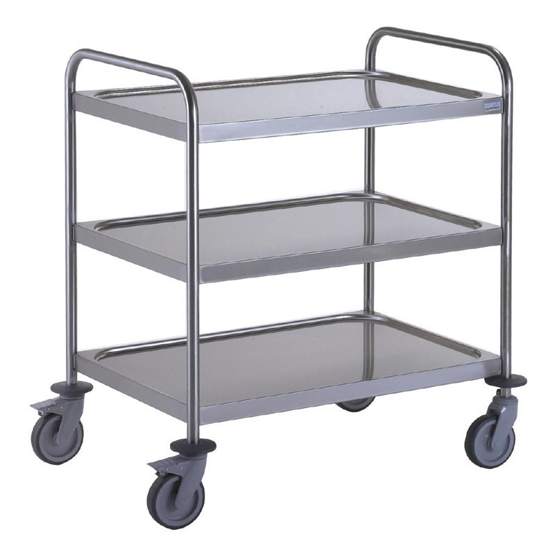 Chariot de service 3 plateaux Tournus 800x530mm (opération spéciale) Chariot de service 3 plateaux Tournus 800x530mm (opération spéciale)