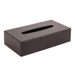 Boîte à mouchoirs rectangulaire noire