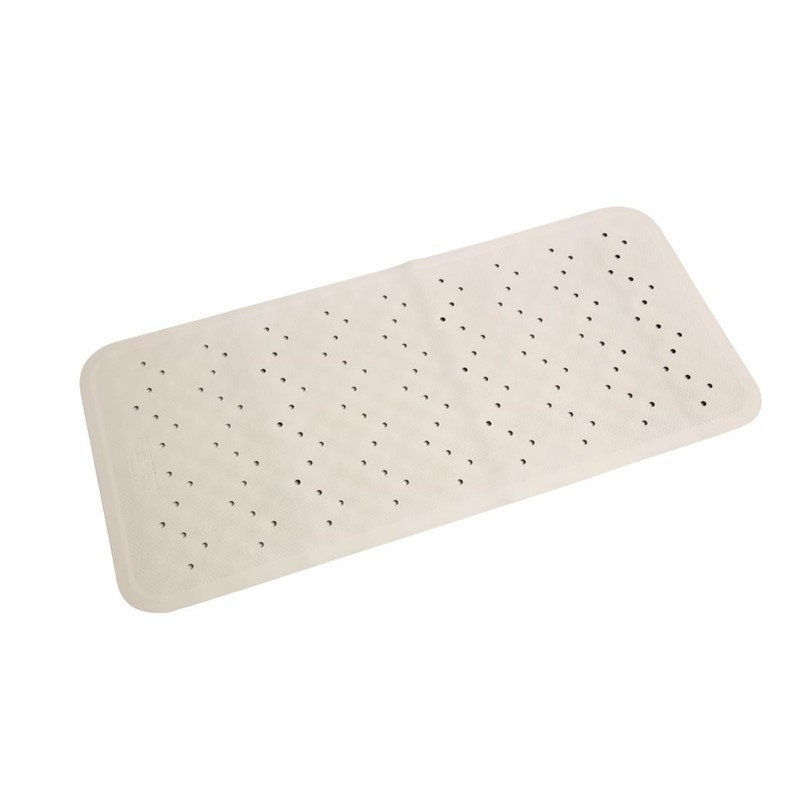 Tapis de bain antidérapant blanc Mitre Essentials 