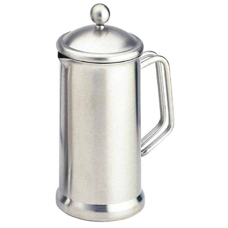 Cafetière à piston en inox satiné Olympia 8 tasses