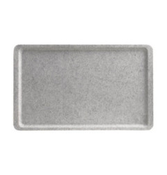 Plateau lisse en polyester Versa Cambro 530 x 325mm granit