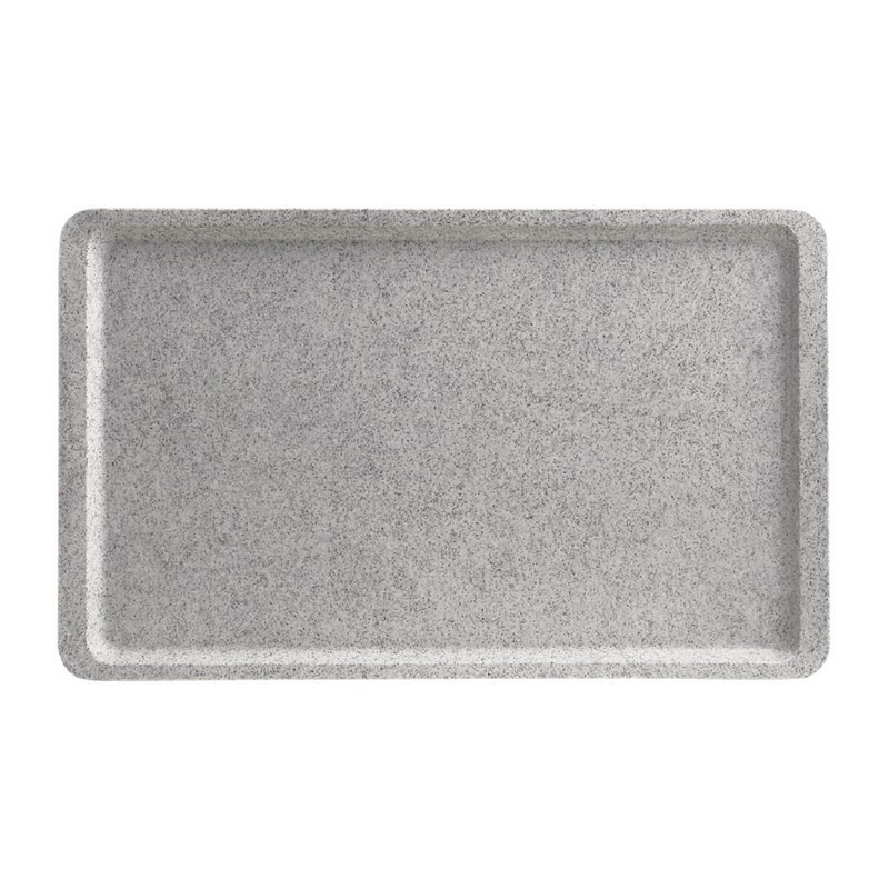 Plateau lisse en polyester Versa Cambro 530 x 325mm granit