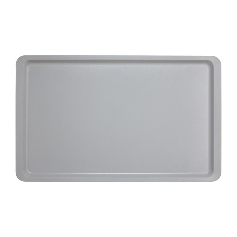 Plateau lisse en polyester Versa Cambro 530 x 325mm gris clair