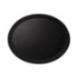 Plateau ovale fibre de verre antidérapant Camtread Cambro noir 600 x 730mm
