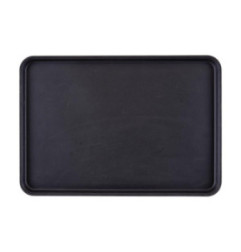 Plateau de service rectangulaire fibre de verre antidérapant Camtread Cambro noir 450x650mm (Lot de 6)