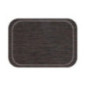 Plateau de service en mélamine Roltex Fast Food 375x265mm antidérapant wengé