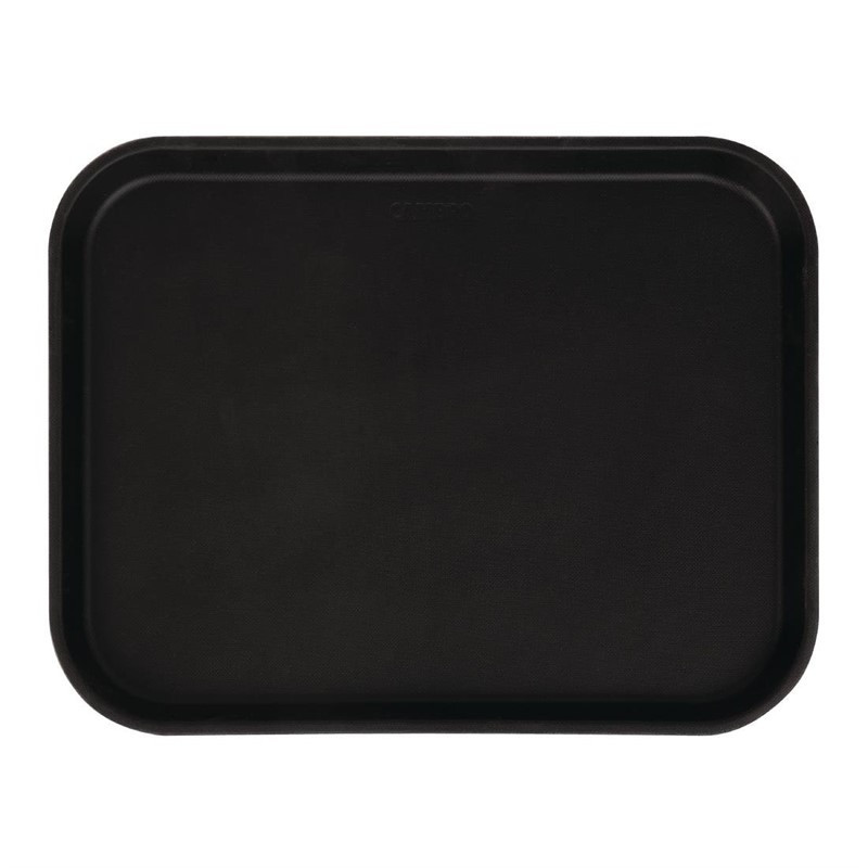 Plateau rectangulaire antidérapant en fibre de verre Camtread Cambro noir 45,7 cm