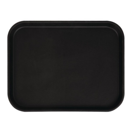 Plateau rectangulaire antidérapant en fibre de verre Camtread Cambro noir 45,7 cm