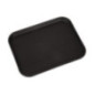 Plateau rectangulaire antidérapant en fibre de verre Camtread Cambro noir 45,7 cm