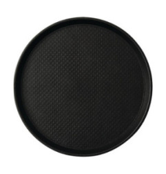 Plateau antidérapant Roltex Blackline rond 310mm noir