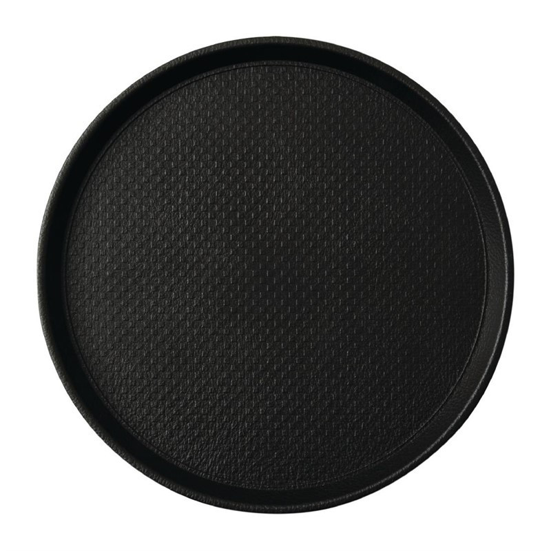 Plateau antidérapant Roltex Blackline rond 310mm noir